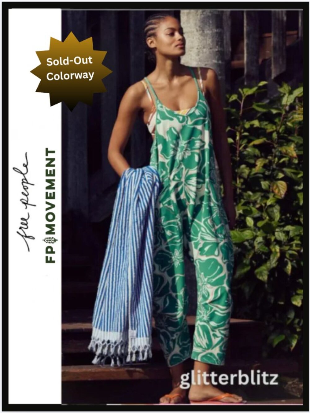 Free People Hot Shot Printed Onesie Floral Court Combo - NWT